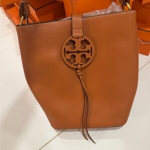 Tory Burch Brown Leather Shoulder Bag